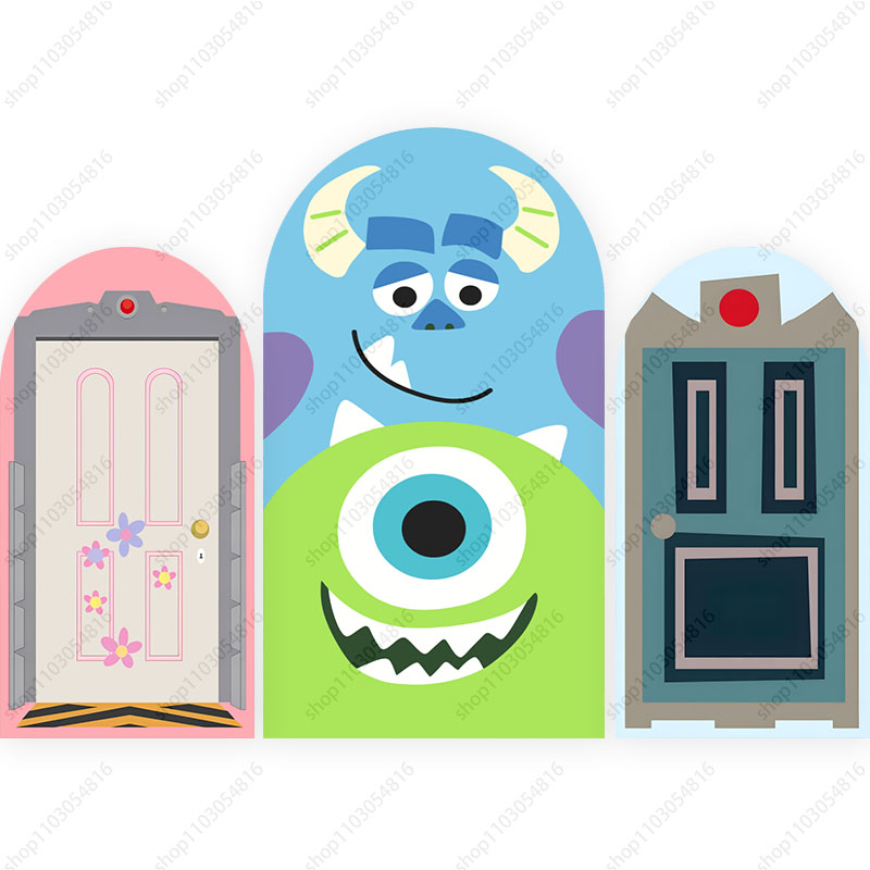 Photography Class - Monsters Inc. Arch Photo Backdrop Arched