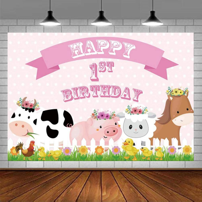 Happy 1st Birthday Background  - Photography Zoo 评论和价格