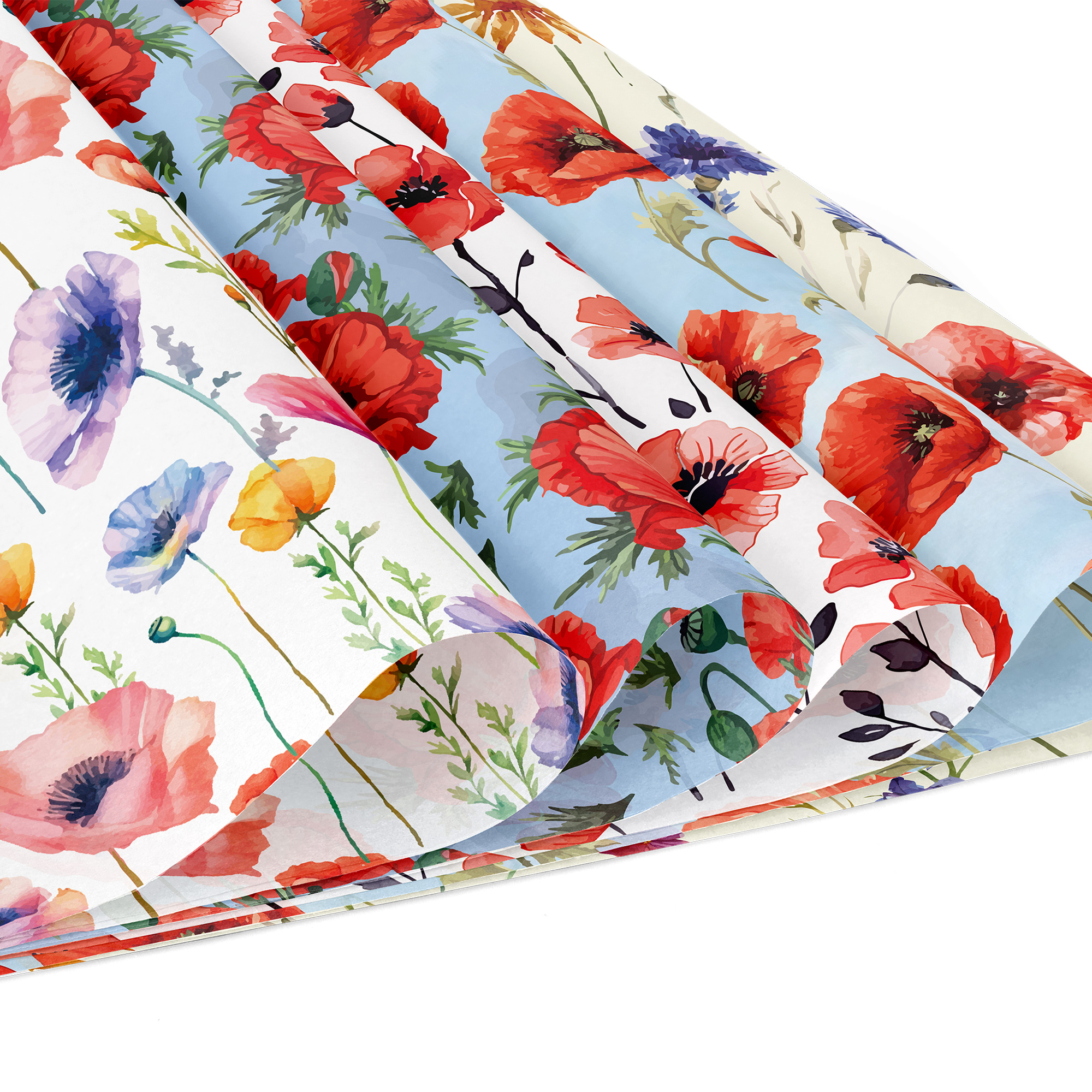 24pcs 30*30cm Poppy Red Flower - Photography Class 评论和价格