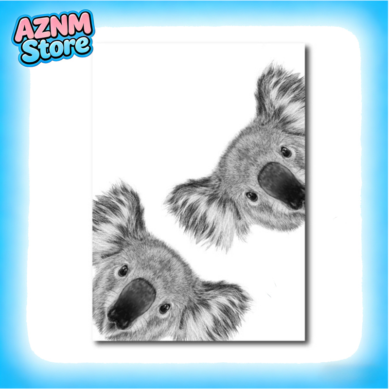 2026 Koala Print Black and Whi - Photography Zoo 评论和价格