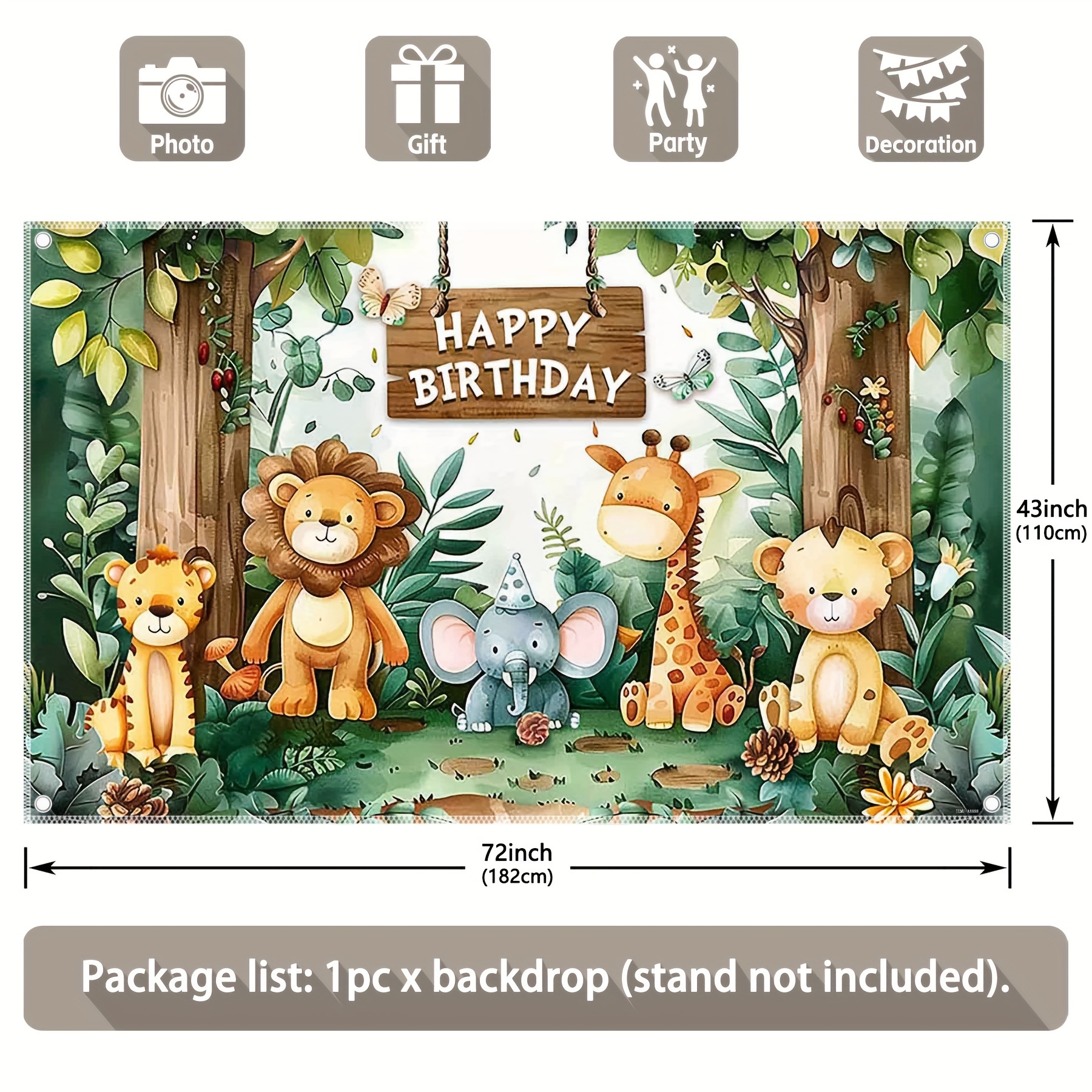 Wild animal jungle birthday ba - Photography Zoo 评论和价格