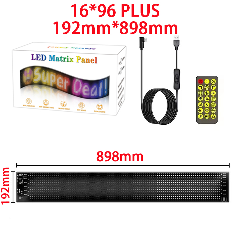 16x96 Plus Truck Eye RGB LED M - Pixel Art Led Panel 评论和价格