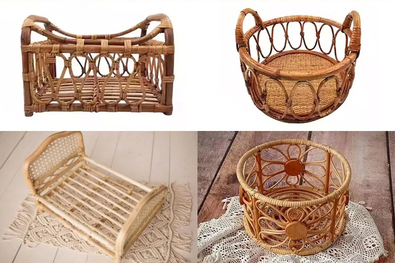 Vintage Handmade Rattan Chair, - Photography Vintage 评论和价格