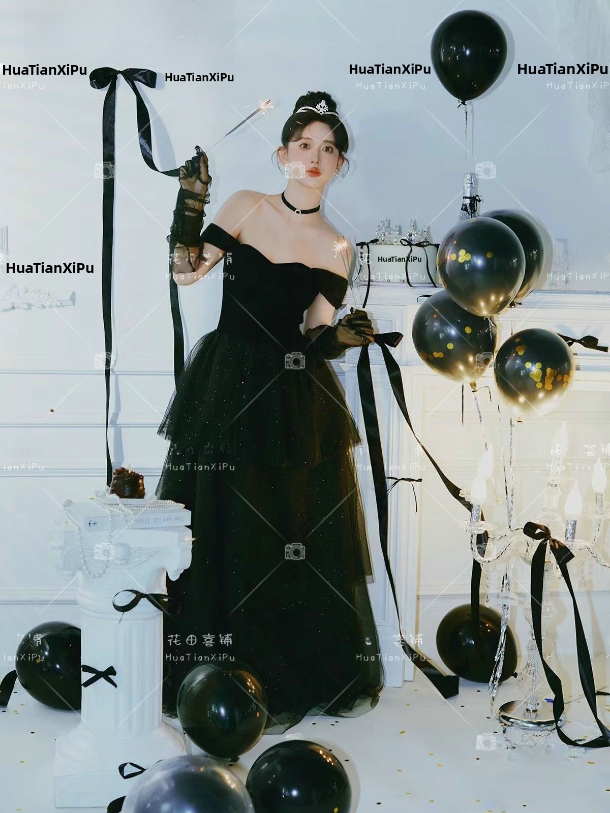 Black Gown Vintage Hepburn Sty - Photography Vintage 评论和价格