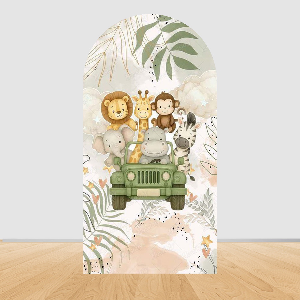 Jungle Zoo Party Arch Backgrou - Photography Zoo 评论和价格