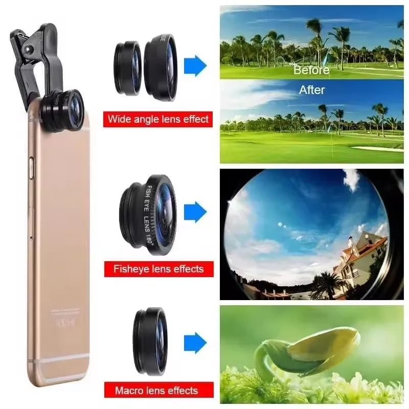 3in1 Clip-On Camera Lens for S - Xiaomi Photography Kit 评论和价格