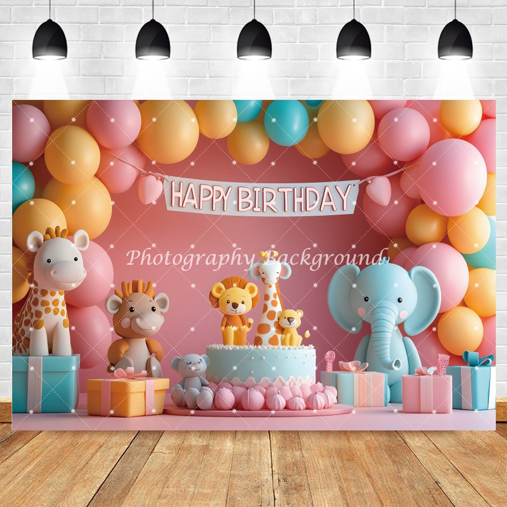 Jungle Animals Happy Birthday  - Photography Zoo 评论和价格
