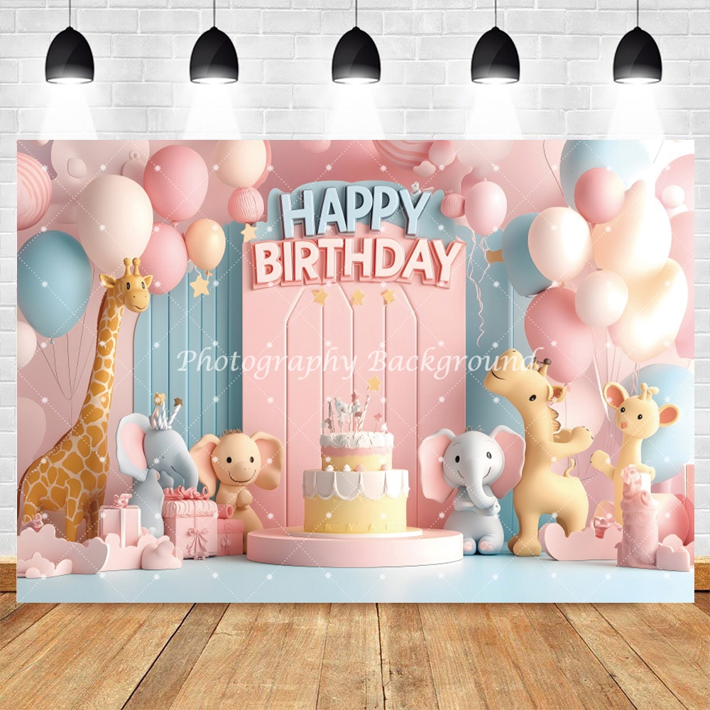 Jungle Animals Happy Birthday  - Photography Zoo 评论和价格
