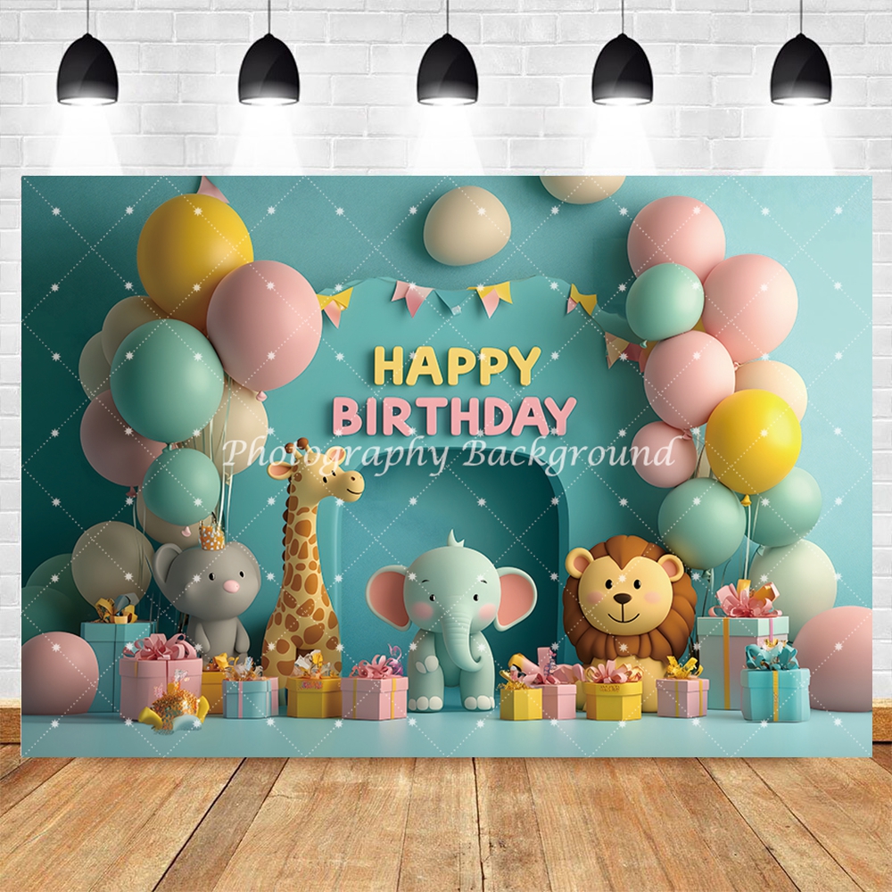 Jungle Animals Happy Birthday  - Photography Zoo 评论和价格