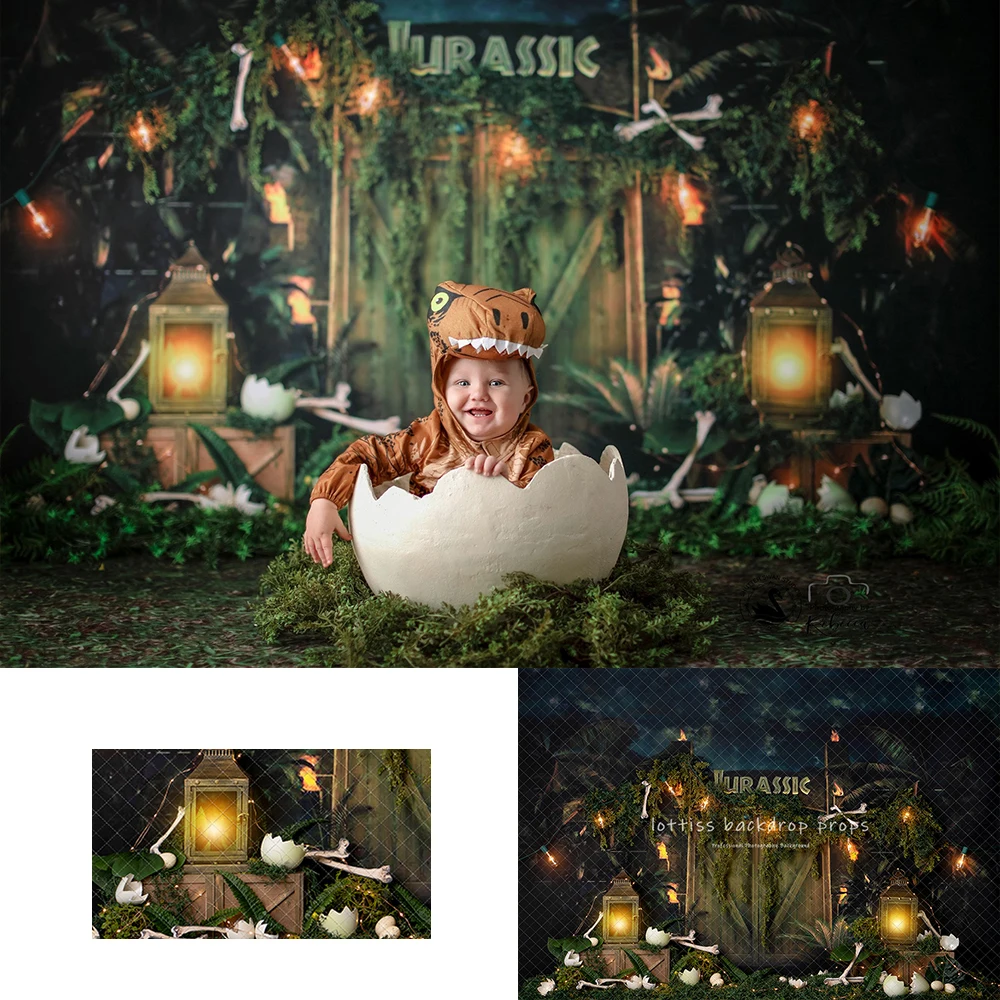 Jungle T-Rex Zoo Backdrops Kid - Photography Zoo 评论和价格