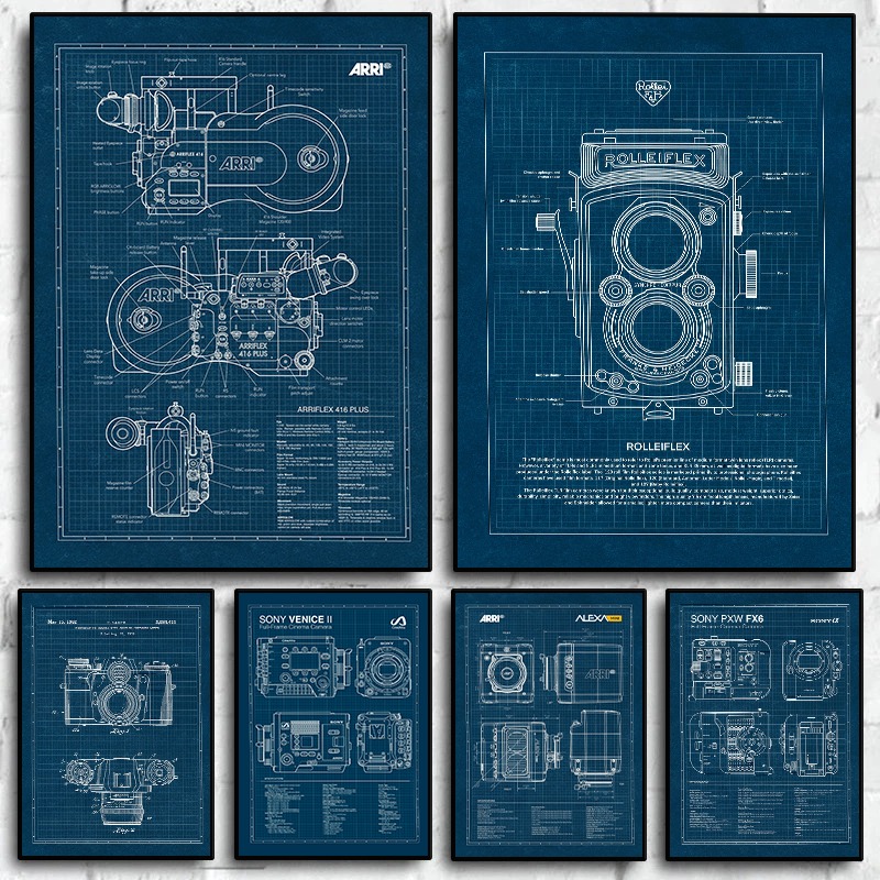 Vintage Leica Camera Blueprint - Photography Vintage 评论和价格