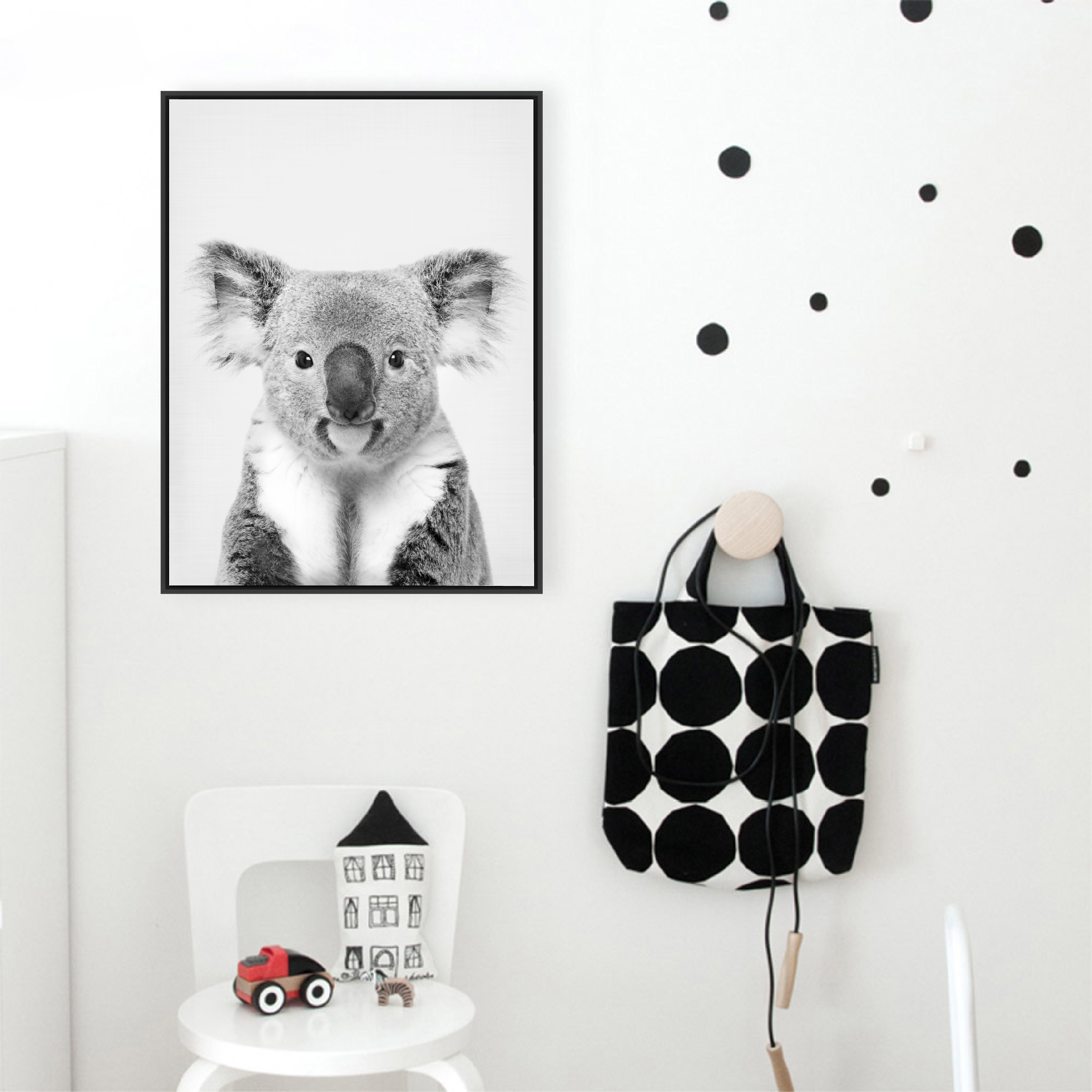 Koala Print Black and White Pi - Photography Zoo 评论和价格